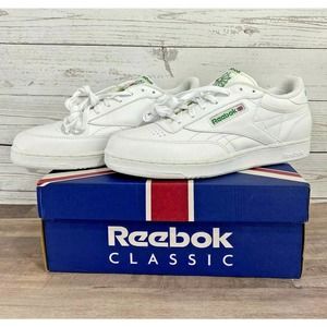Reebok Classic Club C White Glen Green Men's 11.5